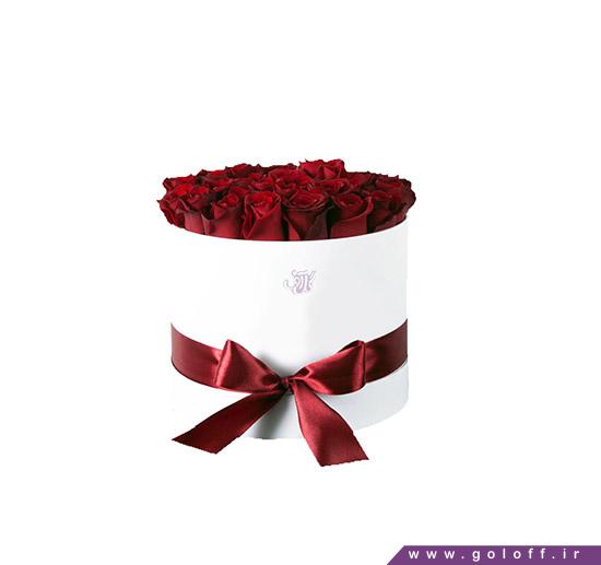 جعبه گل رز قرمز - جعبه گل ولنتاین دالبِرت - Dalbert | گل آف